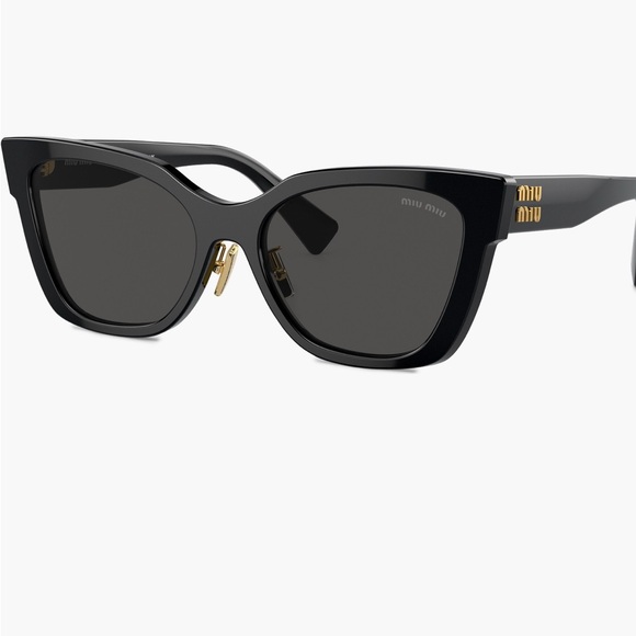 NWT Miu Miu Black Cat-Eye Sunglasses - Picture 4 of 6
